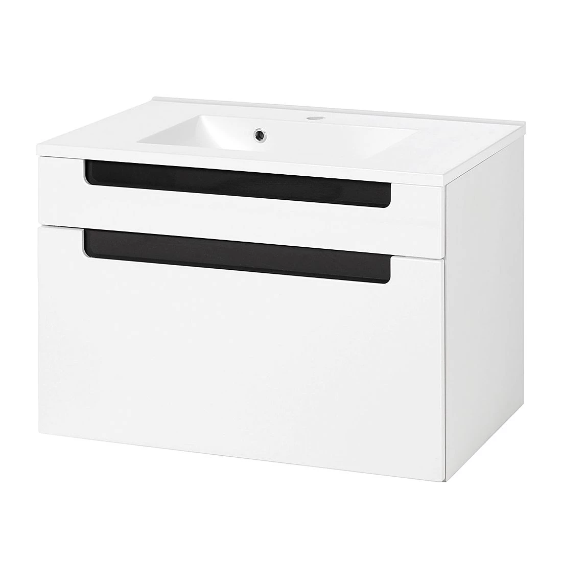 Giessbach Salle de bain Laris II - 3 éléments - Blanc brillant / Anthracite brillant 5 Giessbach Salle de bain Laris II - 3 éléments - Blanc brillant / Anthracite brillant – Image 3