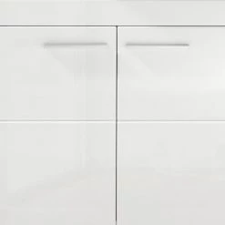 Trendteam Salle de bain Amanda III (2 éléments) - Blanc brillant / Blanc -Meubles de salle de bain Soldes 2022 badezimmerset madie ii 3 teilig hochglanz weiss weiss 5069864