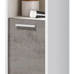 Mooved Armoire colonne Manado - Imitation béton / Blanc -Meubles de salle de bain Soldes 2022 haengeschrank manado beton dekor 5045720