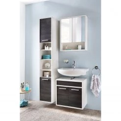Mooved Armoire de toilette Manado - Blanc -Meubles de salle de bain Soldes 2022 haengeschrank manado kiefer dekor 5045688