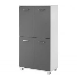 Schildmeyer Armoire midi Lumo II - Blanc / Basalte