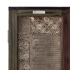 Wolf-Möbel Armoire Goa II - Acacia massif - Multicolore -Meubles de salle de bain Soldes 2022 hochschrank goa ii akazie massiv mehrfarbig 4847204