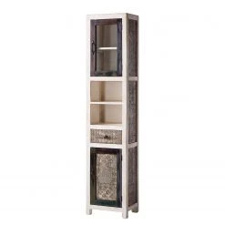 Wolf-Möbel Armoire Goa White II - Acacia / Partiellement en manguier massif - Multicolore