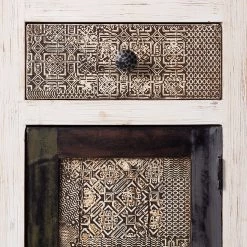 Wolf-Möbel Armoire Goa White II - Acacia / Partiellement en manguier massif - Multicolore -Meubles de salle de bain Soldes 2022 hochschrank goa white ii akazie mango teilmassiv mehrfarbig 4847068