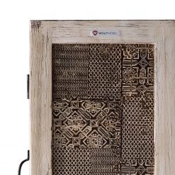 Wolf-Möbel Armoire Goa White II - Acacia / Partiellement en manguier massif - Multicolore -Meubles de salle de bain Soldes 2022 hochschrank goa white ii akazie mango teilmassiv mehrfarbig 4847072