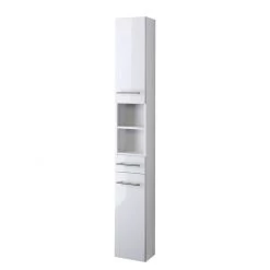 Giessbach Colonne de salle de bain Kopenhagen - Blanc brillant - Largeur : 25 cm