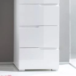 Fredriks Armoire haute Larado II - Blanc brillant / Blanc -Meubles de salle de bain Soldes 2022 hochschrank larado ii hochglanz weiss weiss 4671584