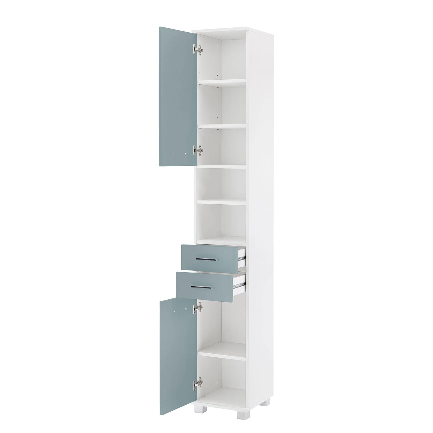Schildmeyer Armoire Lumo - Blanc / Bleu colombe 7 Schildmeyer Armoire Lumo - Blanc / Bleu colombe – Image 5