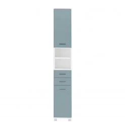 Schildmeyer Armoire Lumo - Blanc / Bleu colombe 13 Schildmeyer Armoire Lumo - Blanc / Bleu colombe -Meubles de salle de bain Soldes 2022 hochschrank lumo weiss taubenblau 4482392