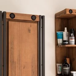 Ars manufacti Armoire haute Manchester - Partiellement en acacia massif / Métal -Meubles de salle de bain Soldes 2022 hochschrank manchester akazie teilmassiv metall 4915688