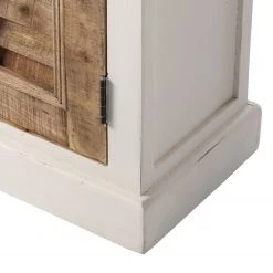 Maison Belfort Armoire haute Newhaven - Manguier partiellement massif - Manguier / Blanc -Meubles de salle de bain Soldes 2022 hochschrank newhaven mango teilmassiv mango weiss 5041984