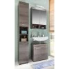 Trendteam Salle de bain Runner (3 éléments) - Argent cendré -Meubles de salle de bain Soldes 2022 hochschrank runner by trendteam rauchsilber 5089204 2