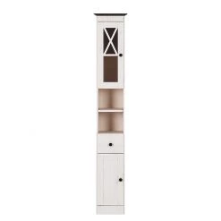 Maison Belfort Armoire colonne Senna I - Pin massif - Blanc / Havane 19 Maison Belfort Armoire colonne Senna I - Pin massif - Blanc / Havane -Meubles de salle de bain Soldes 2022 hochschrank senna i kiefer massiv weiss havanna 299390