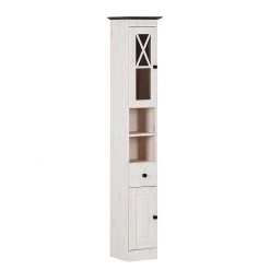 Maison Belfort Armoire colonne Senna I - Pin massif - Blanc / Havane 16 Maison Belfort Armoire colonne Senna I - Pin massif - Blanc / Havane -Meubles de salle de bain Soldes 2022 hochschrank senna i kiefer massiv weiss havanna 299392
