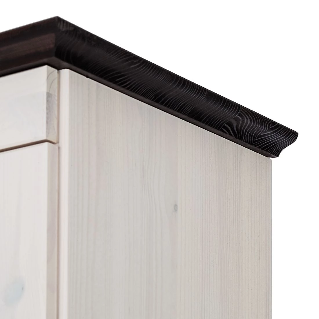 Maison Belfort Armoire colonne Senna I - Pin massif - Blanc / Havane 10 Maison Belfort Armoire colonne Senna I - Pin massif - Blanc / Havane – Image 8