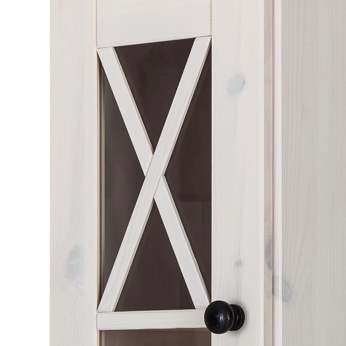 Maison Belfort Armoire colonne Senna I - Pin massif - Blanc / Havane 11 Maison Belfort Armoire colonne Senna I - Pin massif - Blanc / Havane – Image 9