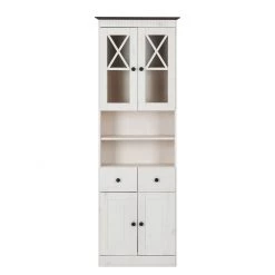 Maison Belfort Armoire haute Senna I - Pin massif - Blanc / Havanna 17 Maison Belfort Armoire haute Senna I - Pin massif - Blanc / Havanna -Meubles de salle de bain Soldes 2022 hochschrank senna ii kiefer massiv weiss havanna 299547