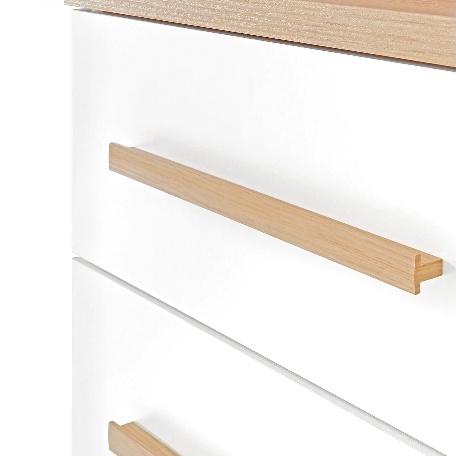 Giessbach Armoire midi Bjerka - Blanc / Imitation chêne clair 7 Giessbach Armoire midi Bjerka - Blanc / Imitation chêne clair – Image 5