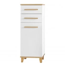 Giessbach Armoire midi Bjerka - Blanc / Imitation chêne clair