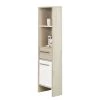 Pelipal Armoire midi Quickset 350 - Largeur : 33 cm -Meubles de salle de bain Soldes 2022 midischrank jan pinie hell dekor hochglanz weiss 33 cm 4180360