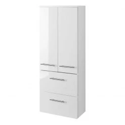 Giessbach Armoire de salle de bain Kopenhagen - Blanc brillant - Largeur : 50 cm