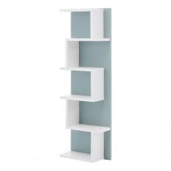 Schildmeyer Étagère suspendue Lumo - Blanc / Bleu colombe