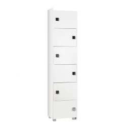 Schildmeyer Etagère modulable Genf - 2 éléments - Blanc brillant / Blanc -Meubles de salle de bain Soldes 2022 schieberegal genf 2teilig weiss glanz weiss 1324658