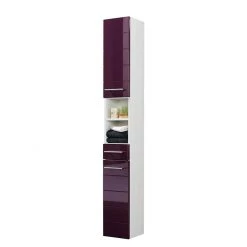 Giessbach Armoire de côté Rosary - Aubergine brillant / Blanc