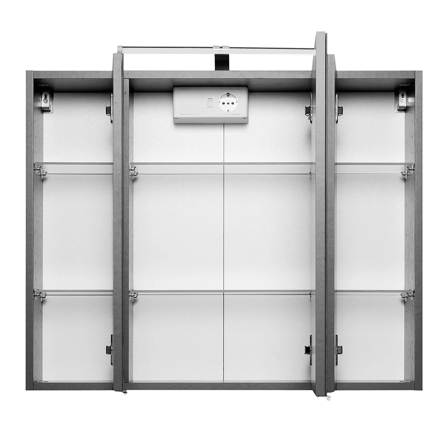 Giessbach Armoire de toilette Ancona - (avec éclairage) - Graphite - Largeur : 80 cm 4 Giessbach Armoire de toilette Ancona - (avec éclairage) - Graphite - Largeur : 80 cm – Image 2