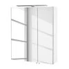 Schildmeyer Armoire à miroir Genf III avec éclairage - Blanc brillant -Meubles de salle de bain Soldes 2022 spiegelschrank genf iii inkl beleuchtung hochglanz weiss 4146952