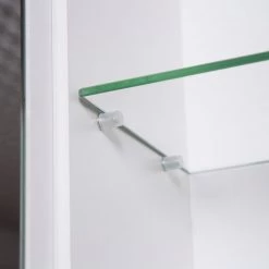 Schildmeyer Armoire à miroir Genf III avec éclairage - Blanc brillant -Meubles de salle de bain Soldes 2022 spiegelschrank genf iii inkl beleuchtung hochglanz weiss 4146960