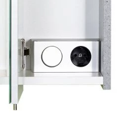 Schildmeyer Armoire à glace Genf IV - Gris pierre -Meubles de salle de bain Soldes 2022 spiegelschrank genf steingrau 1176614