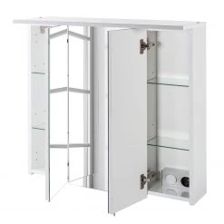 Schildmeyer Armoire avec miroir Genf I - Largeur : 70 cm -Meubles de salle de bain Soldes 2022 spiegelschrank genf weiss glanz 3513957