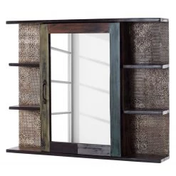 Wolf-Möbel Armoire à glace Goa - Acacia massif - Multicolore