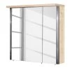 Schildmeyer Armoire à miroir Harkon - Imitation chêne clair -Meubles de salle de bain Soldes 2022 spiegelschrank harkon inkl beleuchtung eiche findus dekor 5014844