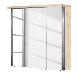 Schildmeyer Armoire à miroir Harkon - Imitation chêne clair