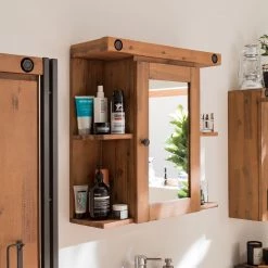 Ars manufacti Armoire à glace Manchester - Partiellement en acacia massif -Meubles de salle de bain Soldes 2022 spiegelschrank manchester akazie teilmassiv 4915712