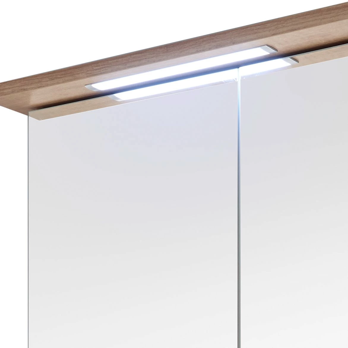 Pelipal Armoire à glace Noventa (avec éclairage) - Blanc / Imitation chêne Riviera - Largeur : 60 cm 5 Pelipal Armoire à glace Noventa (avec éclairage) - Blanc / Imitation chêne Riviera - Largeur : 60 cm – Image 3