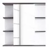 Trendteam Armoire de toilette San Diego - Blanc mat / Imitation chêne gris cendré -Meubles de salle de bain Soldes 2022 spiegelschrank san diego san diego matt weiss rauchsilber dekor 5205892