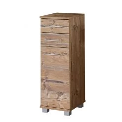 Schildmeyer Armoire basse Welnezz - 2 tiroirs - Imitation pin argenté