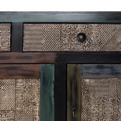 Wolf-Möbel Armoire basse Goa - Acacia massif - Multicolore -Meubles de salle de bain Soldes 2022 unterschrank goa akazie massiv mehrfarbig 4847180