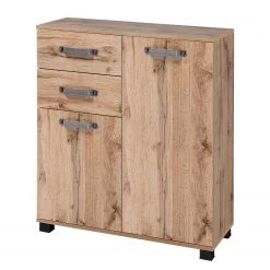 Schildmeyer Armoire midi Milan II - Imitation chêne Maison de campagne