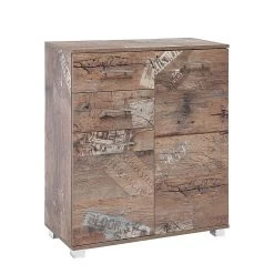 Schildmeyer Armoire basse Smilla II - Imitation chêne de Panama