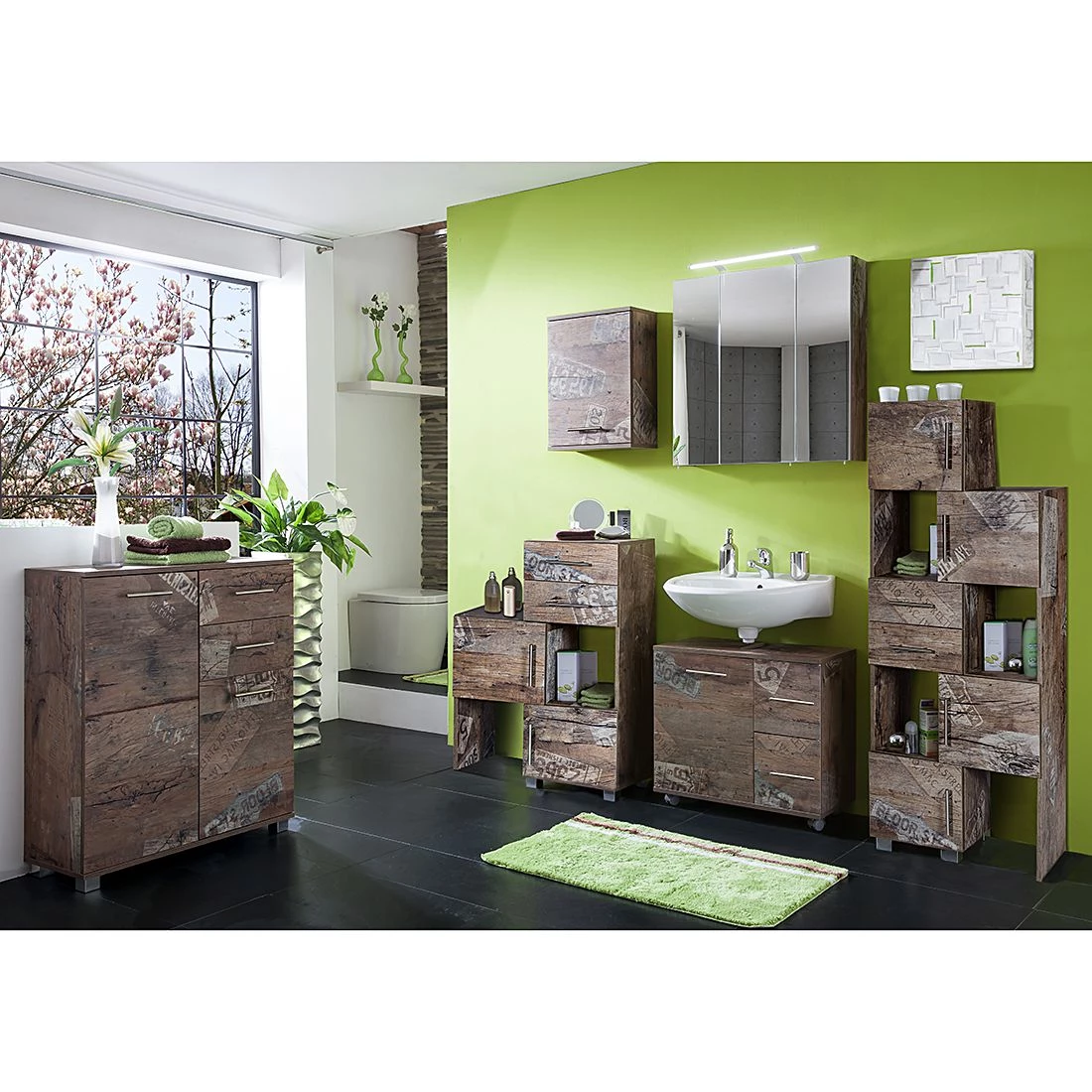 Schildmeyer Armoire basse Smilla II - Imitation chêne de Panama 4 Schildmeyer Armoire basse Smilla II - Imitation chêne de Panama – Image 2