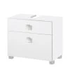 Schildmeyer Meuble sous lavabo Genf - Blanc brillant / Blanc -Meubles de salle de bain Soldes 2022 waschbeckenunterschrank genf weiss glanz weiss 1324572