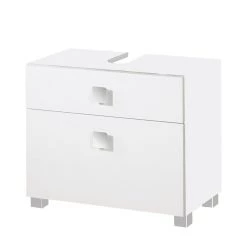 Schildmeyer Meuble sous lavabo Genf - Blanc brillant / Blanc