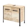 Schildmeyer Meuble sous-vasque Harkon - Imitation chêne clair -Meubles de salle de bain Soldes 2022 waschbeckenunterschrank harkon eiche findus dekor 5014828