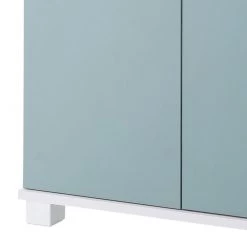 Schildmeyer Meuble sous vasque Lumo I - Blanc / Bleu colombe -Meubles de salle de bain Soldes 2022 waschbeckenunterschrank lumo i 4482188