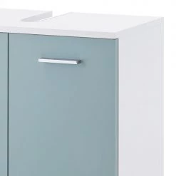 Schildmeyer Meuble sous vasque Lumo I - Blanc / Bleu colombe -Meubles de salle de bain Soldes 2022 waschbeckenunterschrank lumo i 4482192