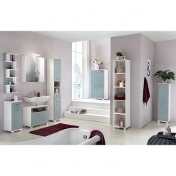 Schildmeyer Armoire Lumo - Blanc / Bleu colombe 12 Schildmeyer Armoire Lumo - Blanc / Bleu colombe -Meubles de salle de bain Soldes 2022 waschbeckenunterschrank lumo i 4482240 2